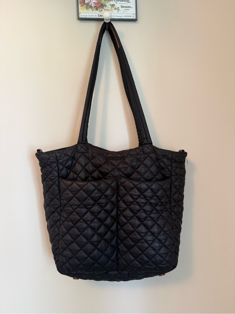 MZ Wallace Black Quilted Tote Shoulder Bag
